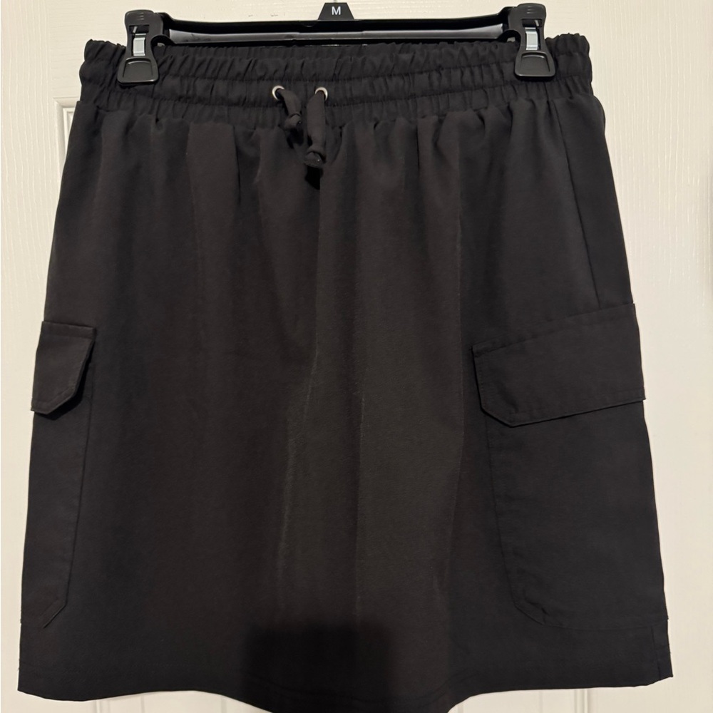 Black Cargo Skort by Sabrina Lauren